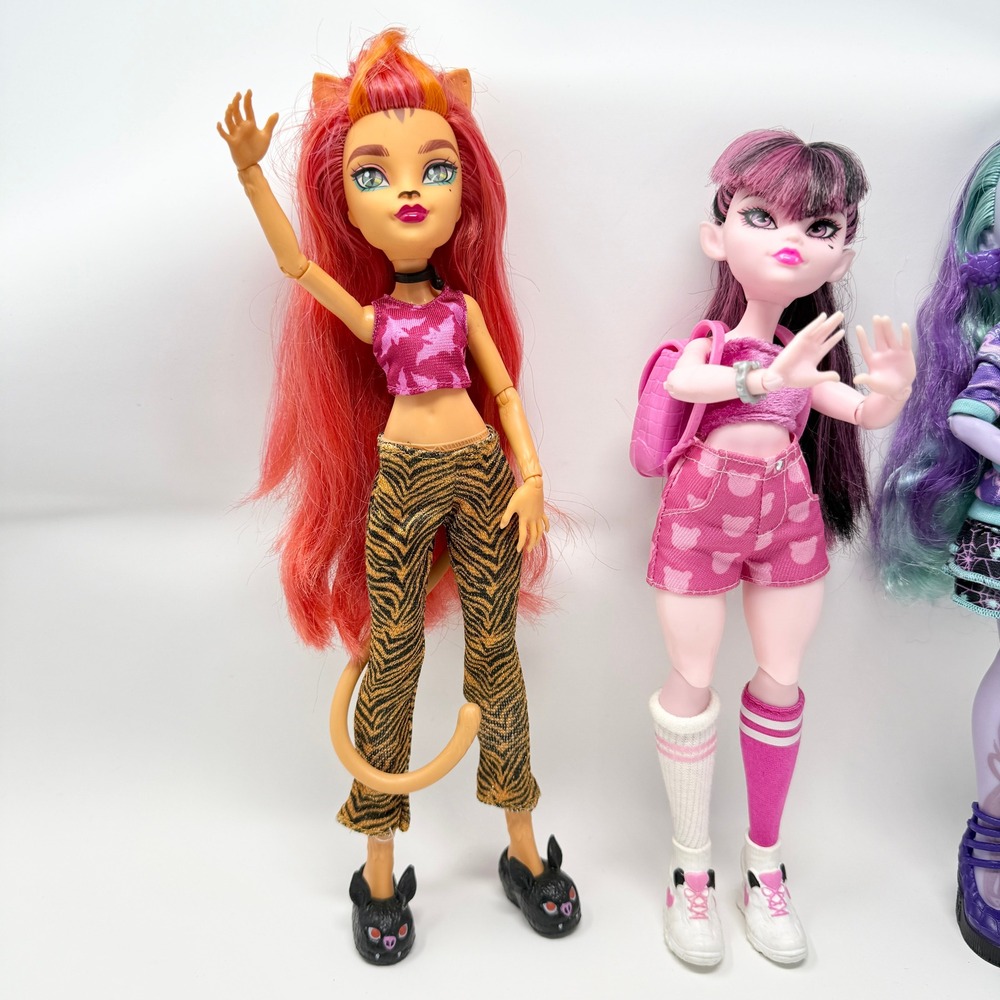 Monster High G3 Doll Lot Draculaura Toralei Stripe Twyla Mattel 2021 Only Dolls - Picture 3 of 13